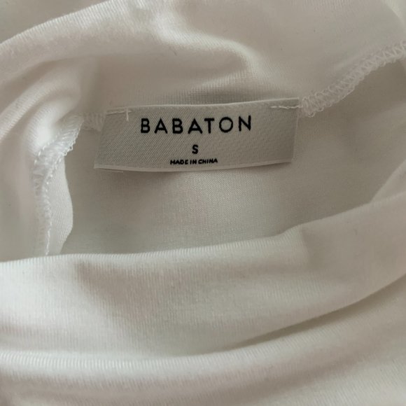 NWT Aritzia Babaton Vince Top (White, Small) - Picture 4 of 10